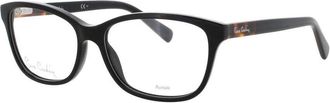 Pierre Cardin Ladies Black Rectangular Eyeglass Frames PC8420PGA53