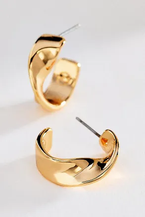 Ettika Heirloom Twist Small Hoop Earrings