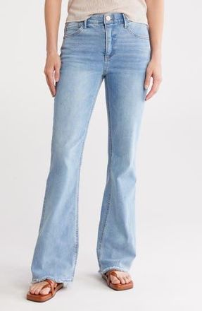 Democracy Fray Hem Itty Bitty More Bootcut Jeans in Light Blue at Nordstrom Rack, Size 14