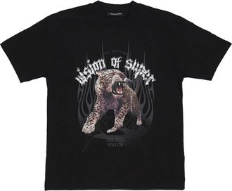 Vision Of Super Rock Tiger Print Tee Zwart T-Shirt - Heren - T-shirts - Zwart - M - Katoen - Tops