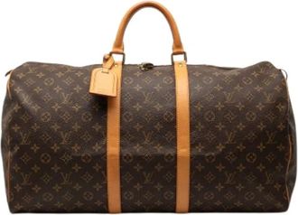 Louis Vuitton Pre-owned Weekend Bags, female, Brown, Size: ONE SIZE Pre-owned Keepall 55