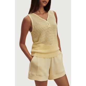 Varley Ramon Cotton Knit Tank in Anise Flower at Nordstrom, Size Xx-Small