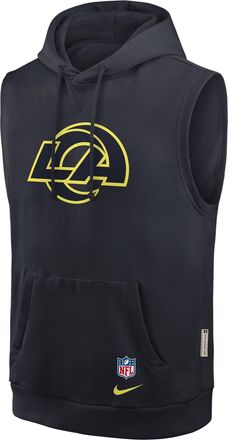 Nike Los Angeles Rams Rivalries Collection Sideline Nike Mens Dri-FIT NFL Sleeveless Pullover Hoodie in Blue | 03B44FA9X-5D4