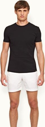 Orlebar Brown Ob T Tailored Fit Crew Neck T-Shirt in Black at Nordstrom, Size Xxx-Large