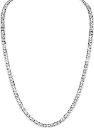 Esquire Mens Cubic Zirconia Chain Necklace in Silver at Nordstrom Rack