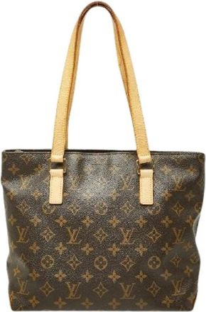 Louis Vuitton Pre-owned Monogram Tote Bag - Dames - Vintage Shopper - Bruin - ONE Size - Leer - Vintage