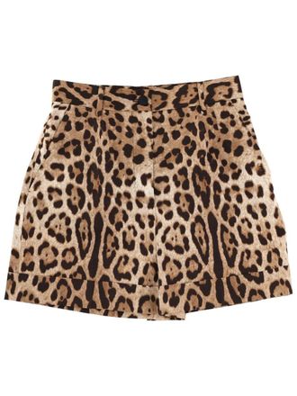 Dolce & Gabbana Leopard Print Shorts