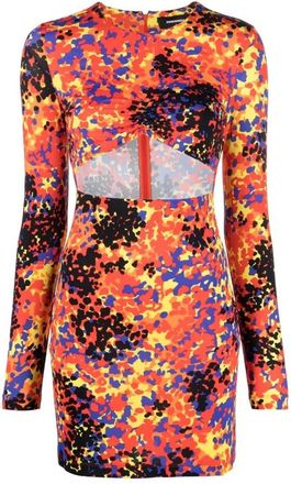 Dsquared2 Cut-Out Mini Jurk - Dames - Korte kleedjes - Rood - S - Kleedjes