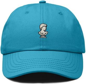 Dalix Sculpture Dad Cap in Teal at Nordstrom