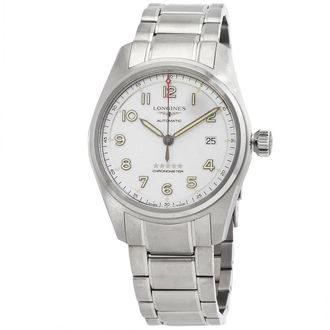 Longines Spirit Automatic White Dial Mens Watch L3.810.4.73.9