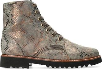 Mephisto Klassieke Leren Enkellaars voor Dames - Dames - Veterlaarzen - Veelkleurig - 35 1/2 EU - Leer - Schoenen