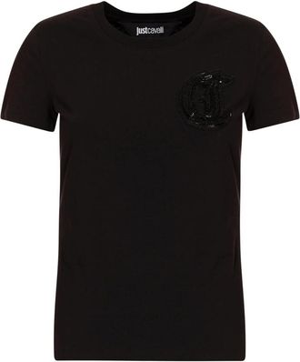 Just Cavalli T-shirts en Polos - Dames - T-shirts - Zwart - L - Katoen - Tops