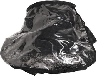 Dolce & Gabbana Black Pvc Wide Brim Men Bucket Capello Hat Co+pa+pvc
