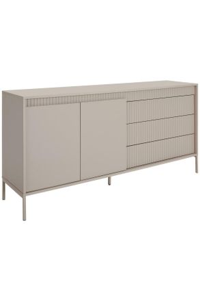 Xora Sideboard, Kaschmir, Metall, Holzwerkstoff, 2 F&auml;cher, 3 Schubladen, 160x77x40 cm, Beim&ouml;bel erh&auml;ltlich, stehend, Kleinm&ouml;bel, Kommoden, Sideboards