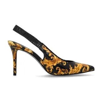Versace Jeans Couture Pumps, female, Yellow, Size: 10 US Baroque Sling Back