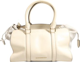 Burberry Chalk White Large Leather Tote Womens Bag (Pre-Owned)