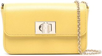 Furla mini 1927 leather shoulder bag - women - Calf Leather - One Size - Yellow