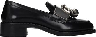 Prada Schoenen, Dames, Zwart, 37 EU, Leer, Slip-On Loafers