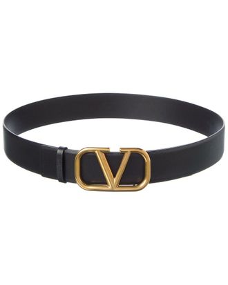 Valentino Vlogo Leather Belt