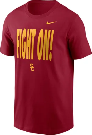 Nike USC Sideline Slogan Nike Mens Dri-FIT College Long-Sleeve T-Shirt in Red | 02ET69WSCJ-H2B