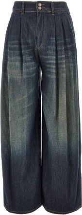 Emporio Armani Lightweight denim wide leg J8K pants Woman 28