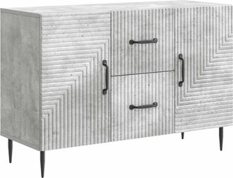 vidaXL Aparador Gris Hormig&oacute;n 89 X 34,5 X 60 Cm Madera De Ingenier&iacute;a Vidaxl