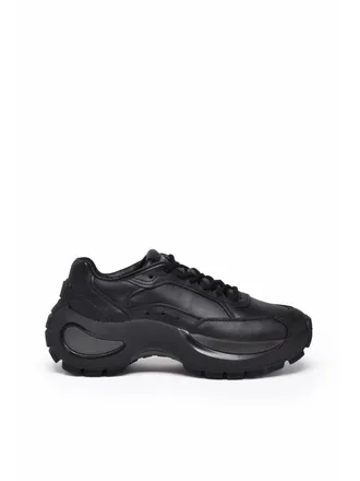 Sportmax Black Leather Urta Sneakers
