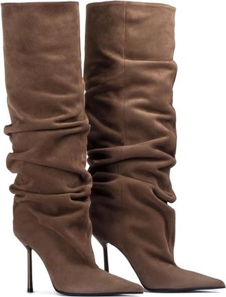 Le Silla 100 mm Bella suède laarzen - Bruin