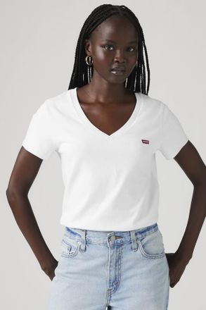 Levi's The Perfect Tee de cuello de pico - Mujer - 2XS - Blanco / White