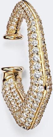 Ananya Ear cuff de oro de 18 ct tallado con diamantes
