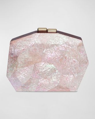 Rafé New York Meagan Faceted Shell Clutch Bag