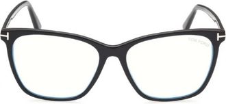 Tom Ford Blue Light Block Cat Eye Ladies Eyeglasses FT5762-B 001 55