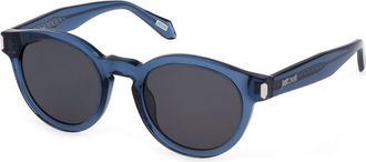 Just Cavalli SJC025 0U11 Womens Sunglasses Blue Size 50