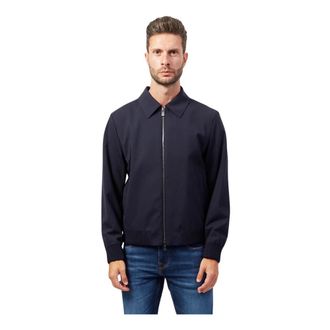 HUGO BOSS Moderne Jas - Heren - Zomerjassen - Blauw - S - Jassen