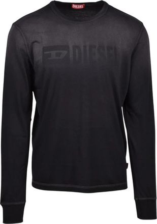 Diesel Sweatshirt - Heren - Sweatshirts - Grijs - M - Katoen - Hoodies & sweatvesten