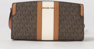 Michael Kors Borsa Becca in cotone spalmato con monogram MK stampato