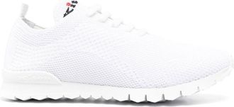 Kiton Fit lace-up sneakers - women - CALFSKIN/Cotton/Elastane/Thermoplastic Elastomers (TPE) - 37 - White