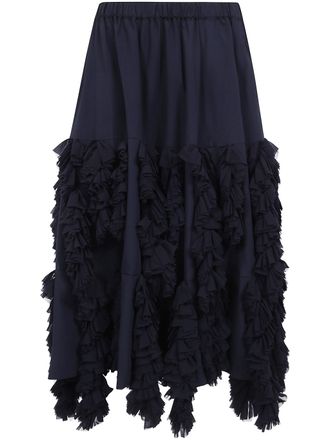 Comme Des Gar&ccedil;ons Midi Skirt Polyester Broad Thick