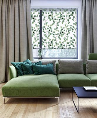 Gardinia Seitenzugrollo &raquo;Easyfix Rollo Digiprint&laquo; blickdicht Sichtschutz ohne Bohren freih&auml;ngend mit Weidenk&auml;tzchen Motiv