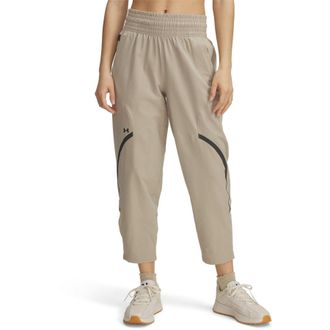 Under Armour Womens Unstoppable Ankle Pant Tracksuit Bottom in Brown - Size 14 UK