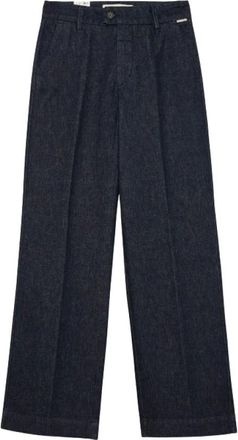 Roy Rogers Pantalones anchos Lais - Trousers - Mujer - Azul - W31