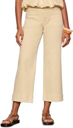 Sanctuary The Marine Crop Denim Pants in Banana Yellow at Nordstrom, Size 34