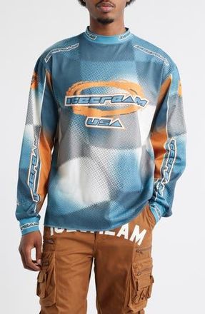 Icecream USA Graphic Long Sleeve Soccer Jersey in Caneel Bay at Nordstrom Rack, Size Xxx-Large