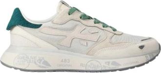 Premiata Moderne Stijl Sneakers Lauryn - Dames - Sneakers - Groen - 40 EU - Leer - Schoenen