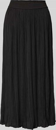 Marc Cain Midirock mit Plisseefalten in Black, Größe 36