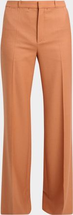 Chlo&eacute; Wool Wide-Leg Trousers