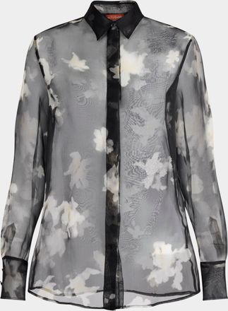 Altuzarra Chika Floral Silk Button-Down Top