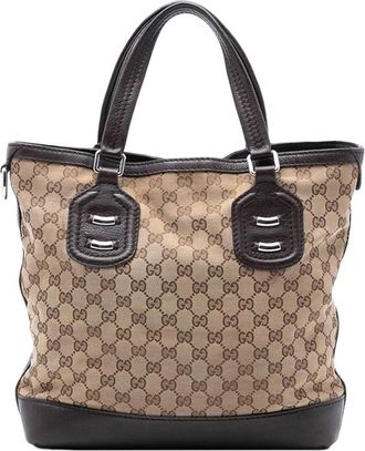 Gucci Pre-owned Tote Bags, female, Brown, Size: ONE SIZE Pre-owned Top Handle Bag