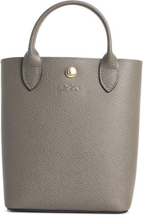 Longchamp Xs Epure Dove Grey Leather Bag