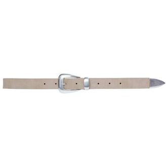 Black Suede Studio Tetra Belt in Sand Suede/silver at Nordstrom, Size Medium